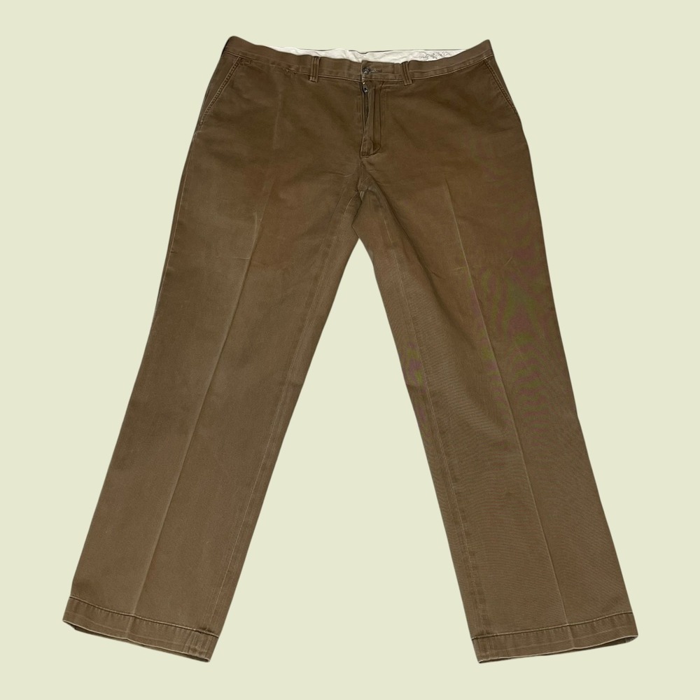 Polo Ralph Lauren Mens Brown Classic Fit Chino Pants 38x32 Straight Leg Trousers